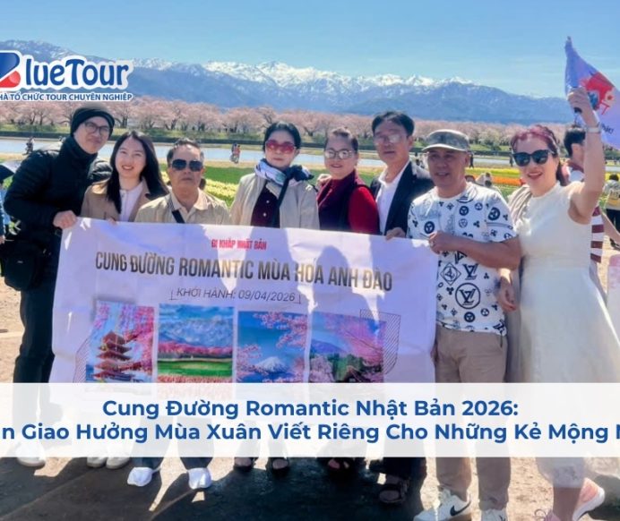 Cung Đường Romantic Nhật Bản 2026: Bản Giao Hưởng Mùa Xuân Viết Riêng Cho Những Kẻ Mộng Mơ