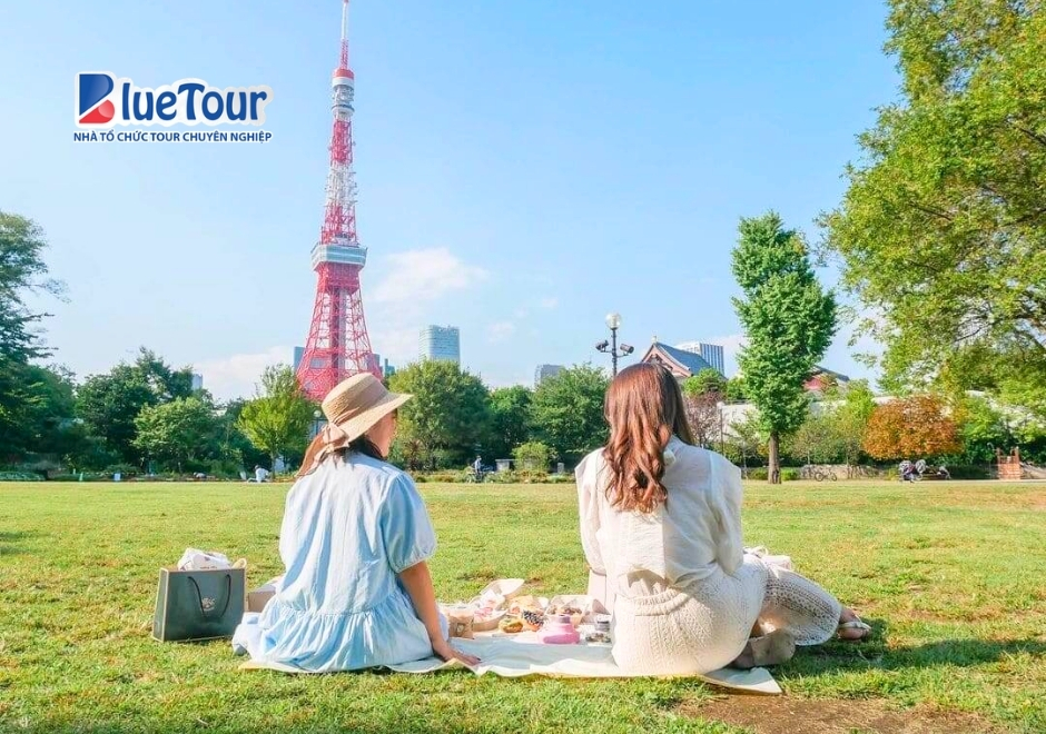 Công Viên Shibakoen: Điểm Hẹn Lãng Mạn Dưới Chân Tháp Tokyo
