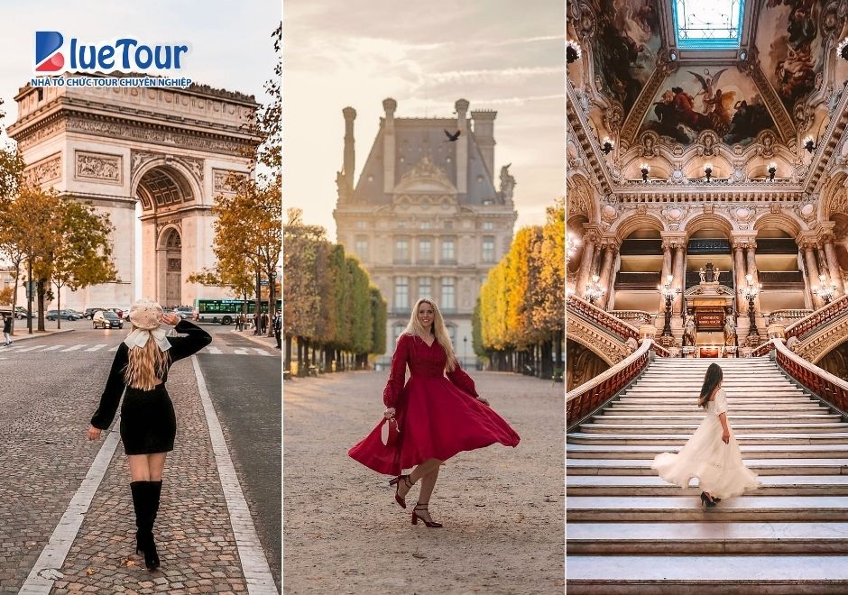 Bản Hòa Tấu Lá Vàng Trên Đại Lộ Champs-Élysées Mùa Thu