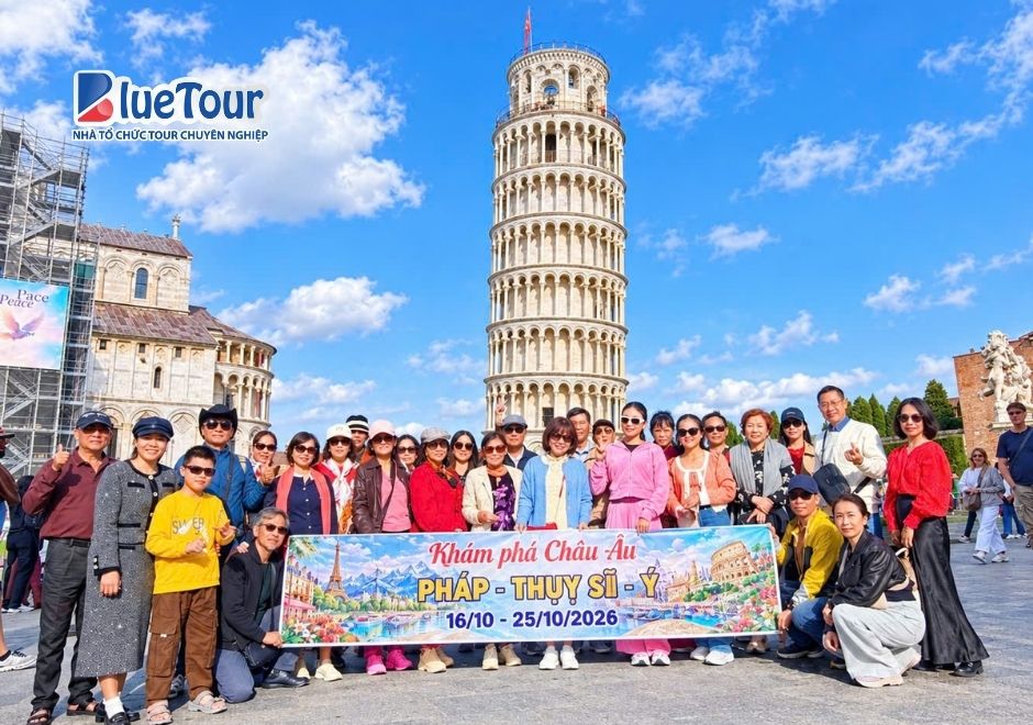 Hành Trình Chinh Phục Cung Đường Vàng Châu Âu: Pháp - Thụy Sĩ - Vatican - Ý 2026